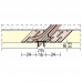 Профиль PROTEKTOR 3755 для деформационного шва с отрывной защитной полосой / Новосибирск (доставка по РФ) 